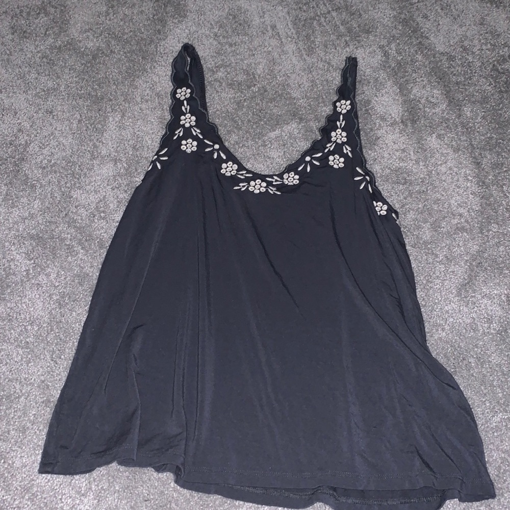 soft tank top with design at the top